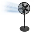 Lasko Cyclone® 18″ Pedestal Fan (3-speed, manual, black)